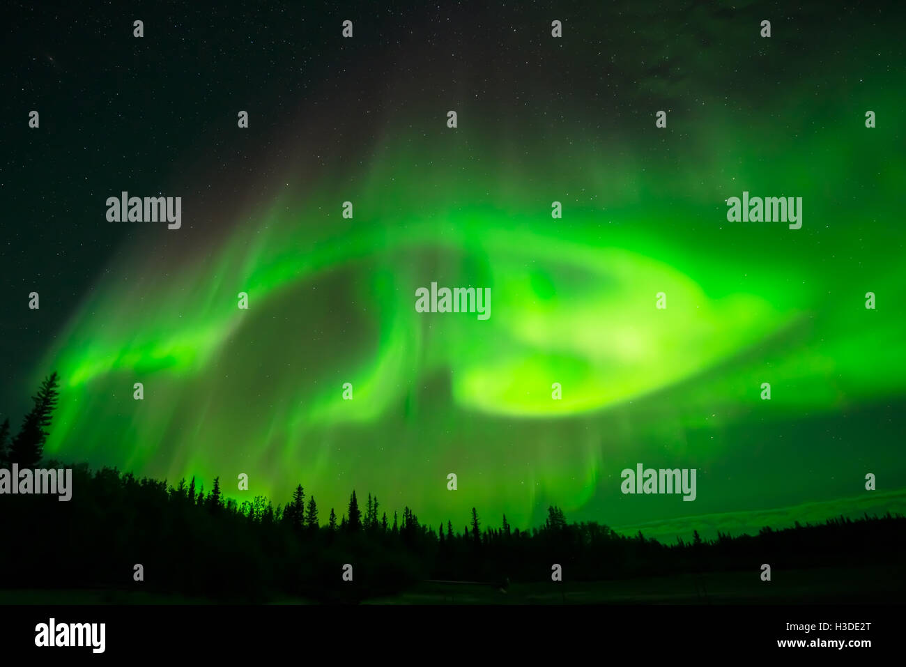 Green lights in the sky hires stock photography and images Alamy