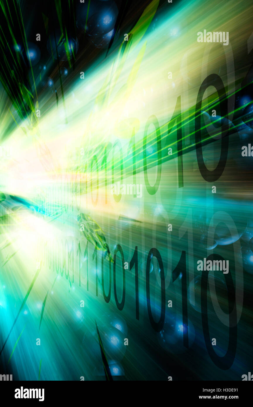 big data and cyberspace concept Stock Photo