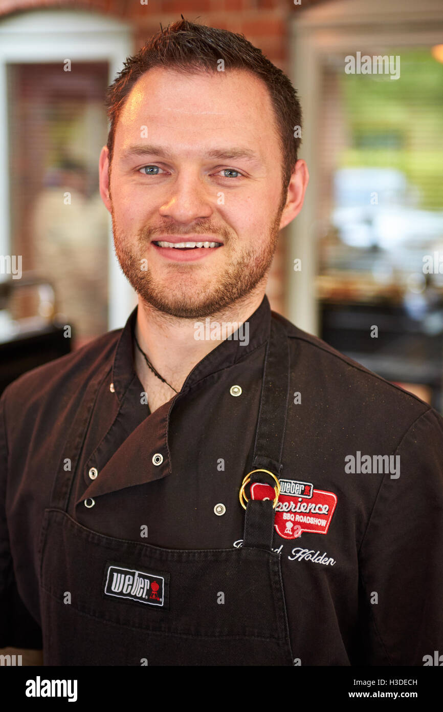 BBQ chef at the er Grill Academy Stock Photo Alamy