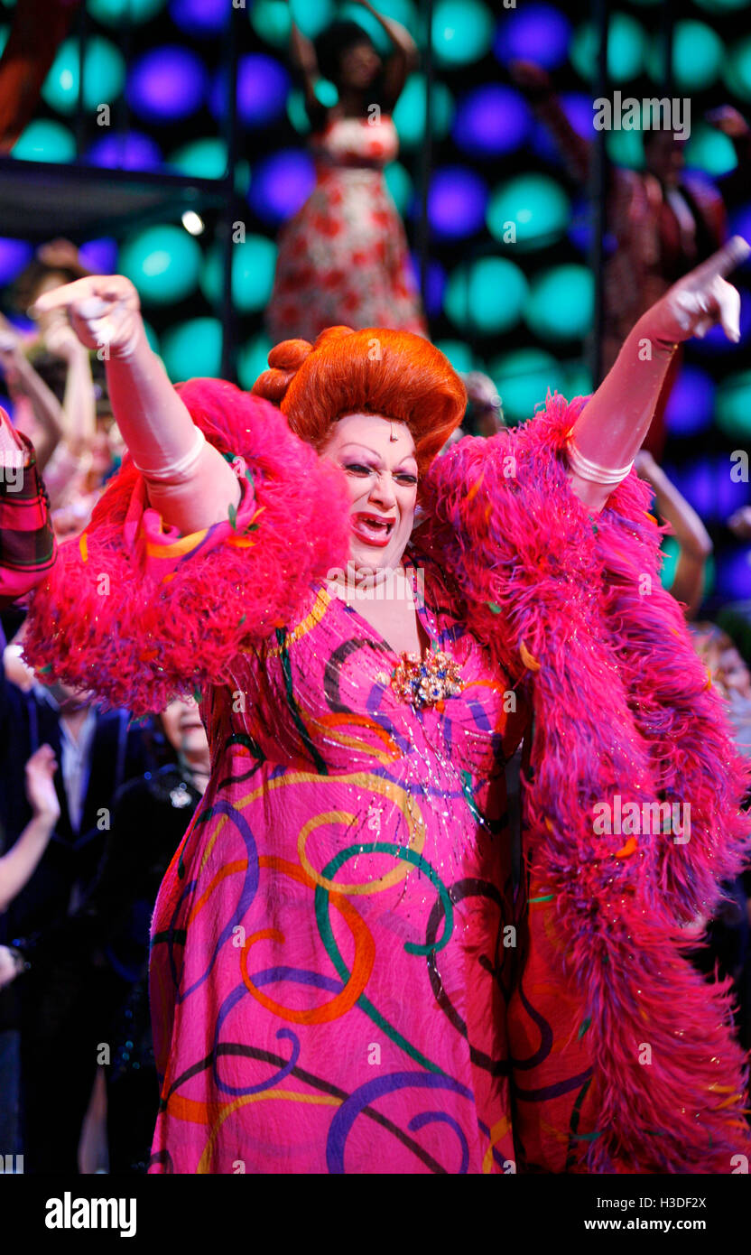 Harvey Fierstein during the final performance curtain call for
