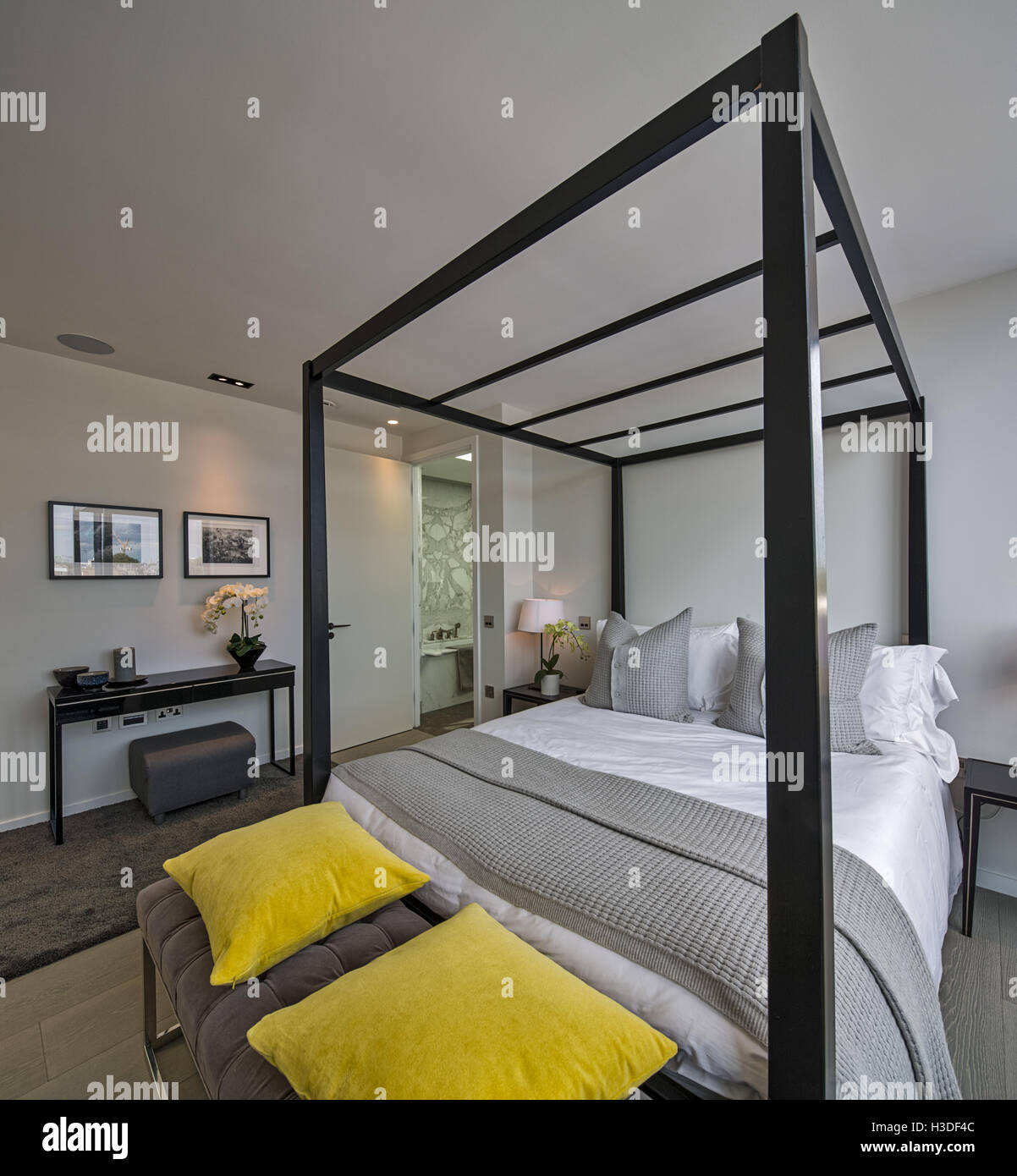 Luxury apartment in a converted pub in Kings Road, London. Stock Photo