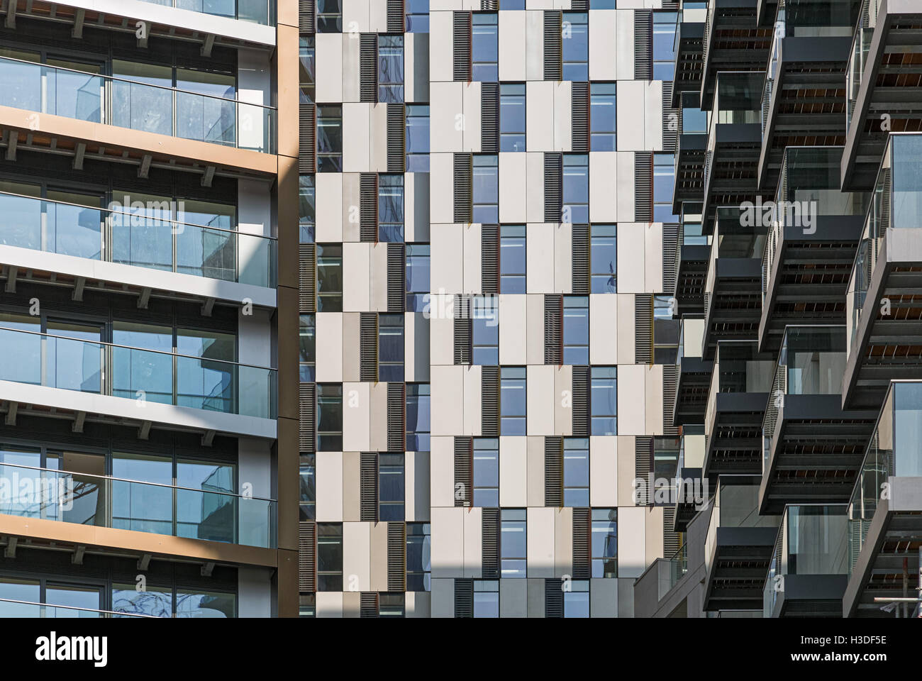 Elephant Road Apartments and student halls of residence, London. Stock Photo