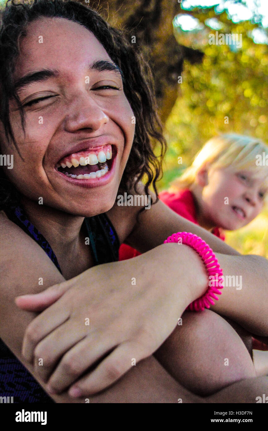 Girl laughing hi-res stock photography and images - Alamy