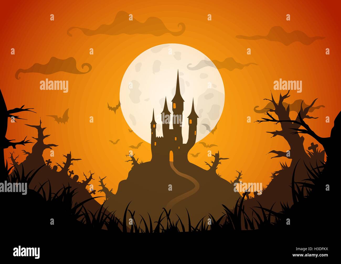 Vector Halloween Bacgkround Stock Vector Image & Art - Alamy