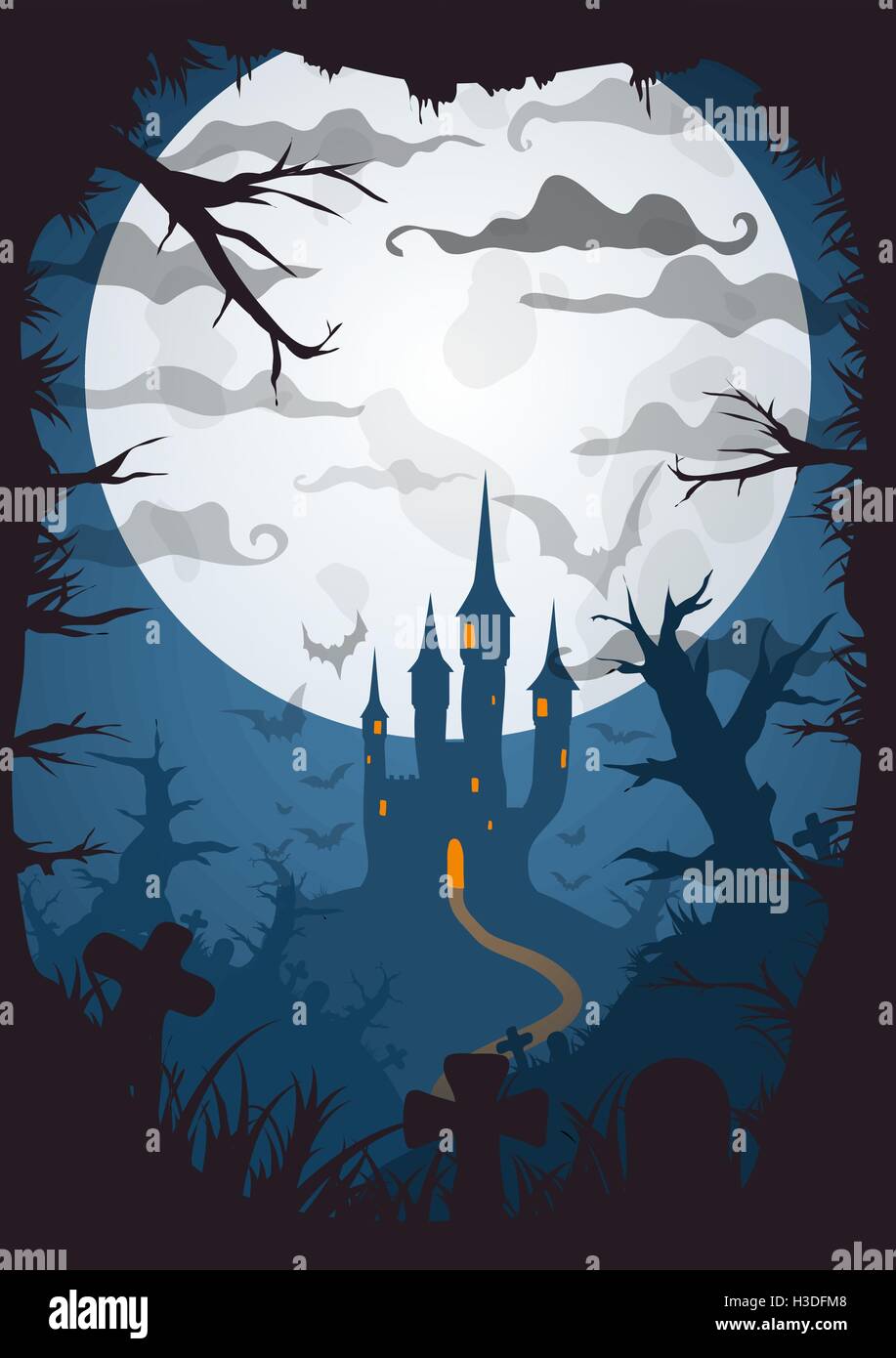 Vector Halloween Bacgkround Stock Vector Image & Art - Alamy