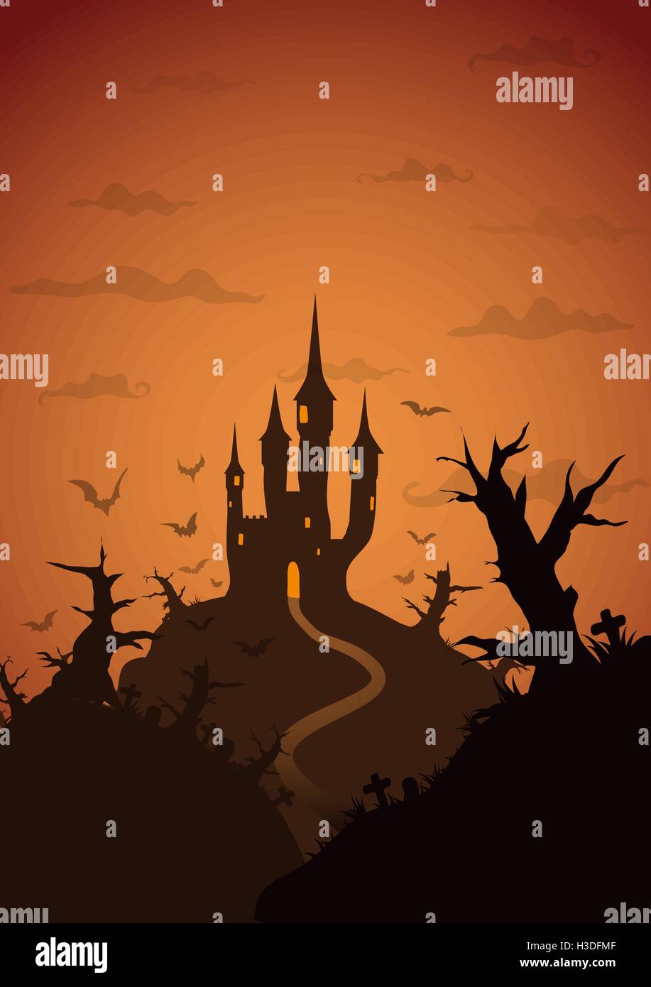 Vector Halloween Bacgkround Stock Vector Image & Art - Alamy