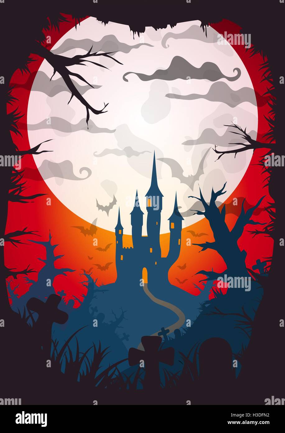 Vector Halloween Bacgkround Stock Vector Image & Art - Alamy