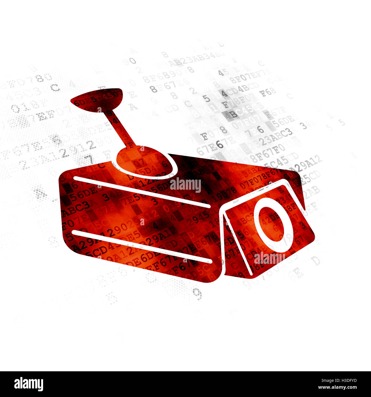 Privacy concept: Cctv Camera on Digital background Stock Photo - Alamy