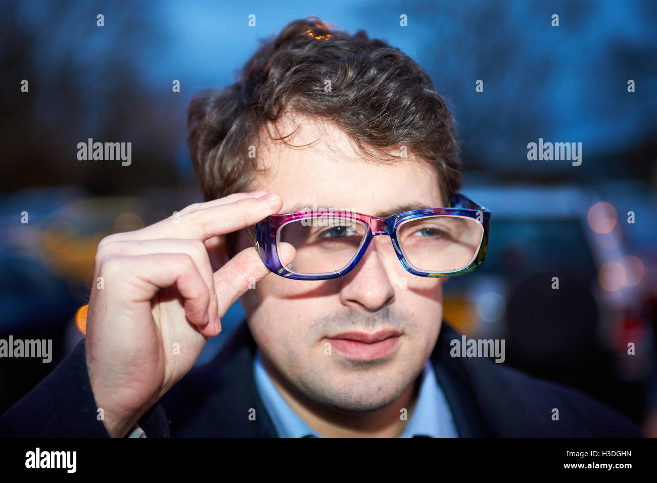 Glasses that simulate the effects alcohol has on vision and co