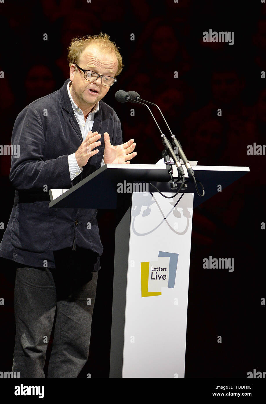 Toby Jones reads a letter during the third night of the Letters Live ...