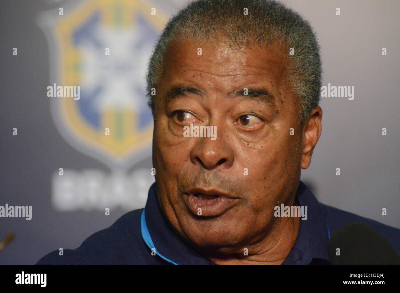 NATAL, RN - 05.10.2016: COLETIVA DE IMPRENSA COM CBF SOCIAL - Secretary General of the CPF, Walter Feldman, announced a partnership in social projects with government of Rio Grande do Norte. (Photo: Adrovando Claro/Fotoarena) Stock Photo