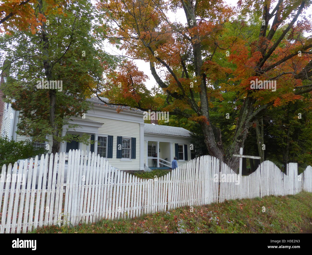 Colonial house in Delhi NY Stock Photo Alamy