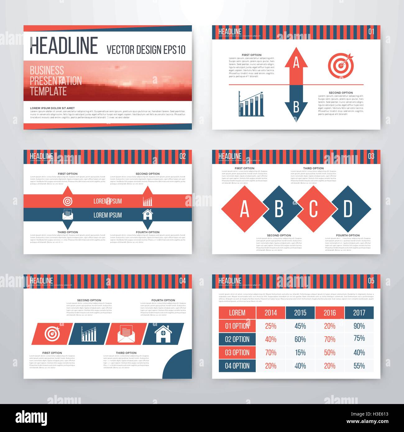 Infographics presentation template flat design Stock Vector Image & Art ...