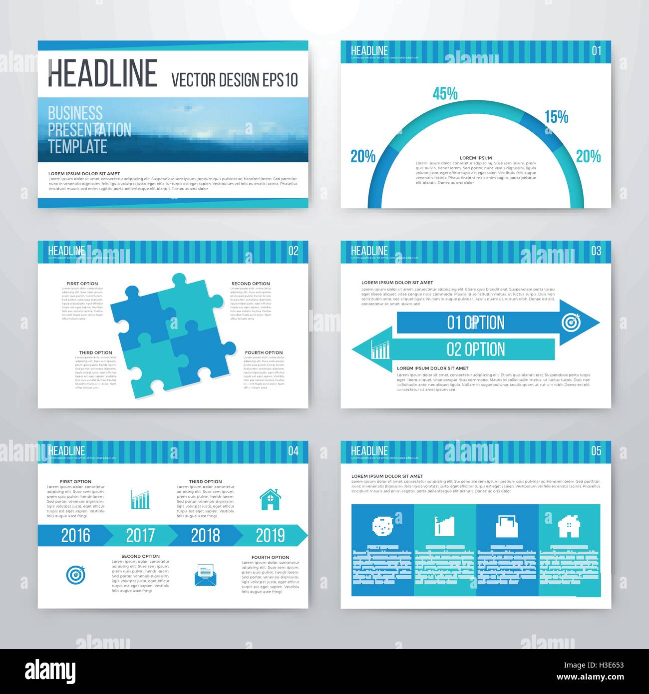 Infographics presentation template flat design Stock Vector Image & Art ...