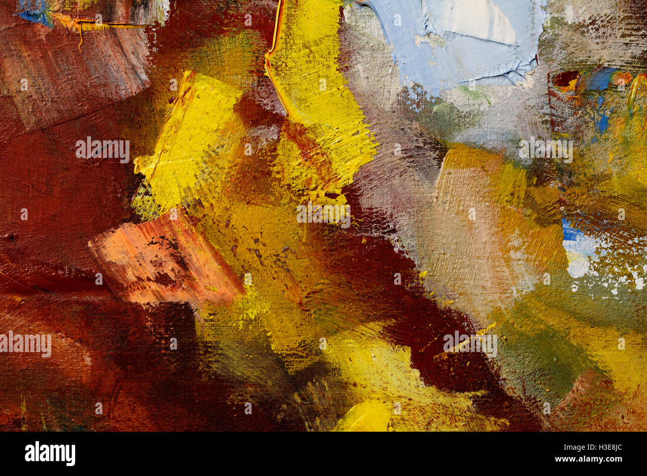 a colorful oil paint texture closeup , beautiful background art Stock