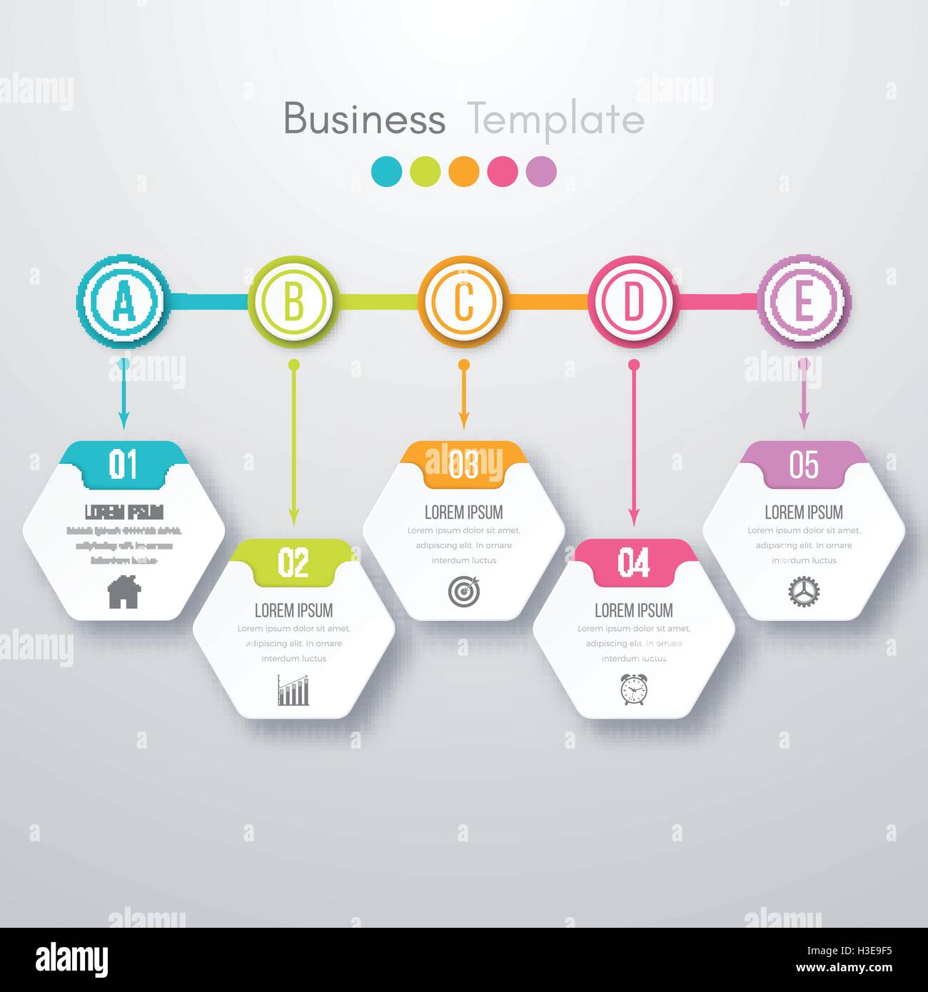 Modern infographics process template Stock Vector Image & Art - Alamy