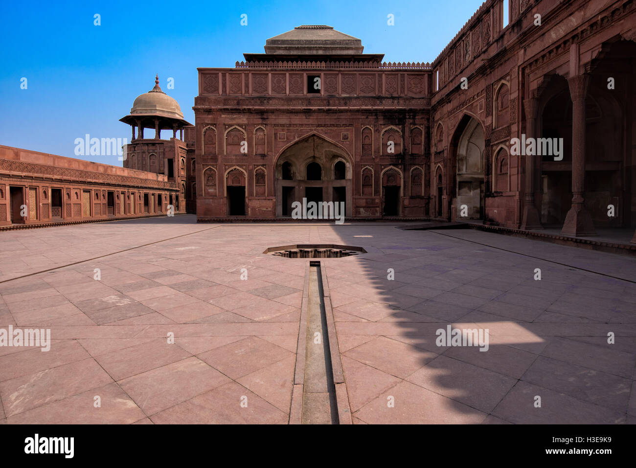Agra Fort insides,was built in 11th century ,Agra India Stock Photo