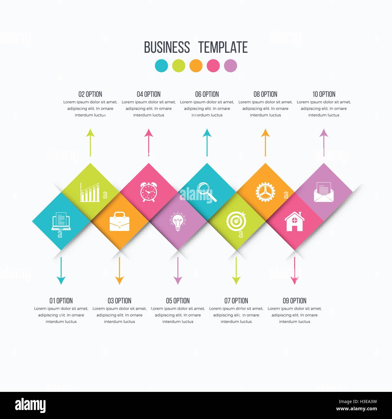 Vector infographic design 10 options Stock Vector Image & Art - Alamy