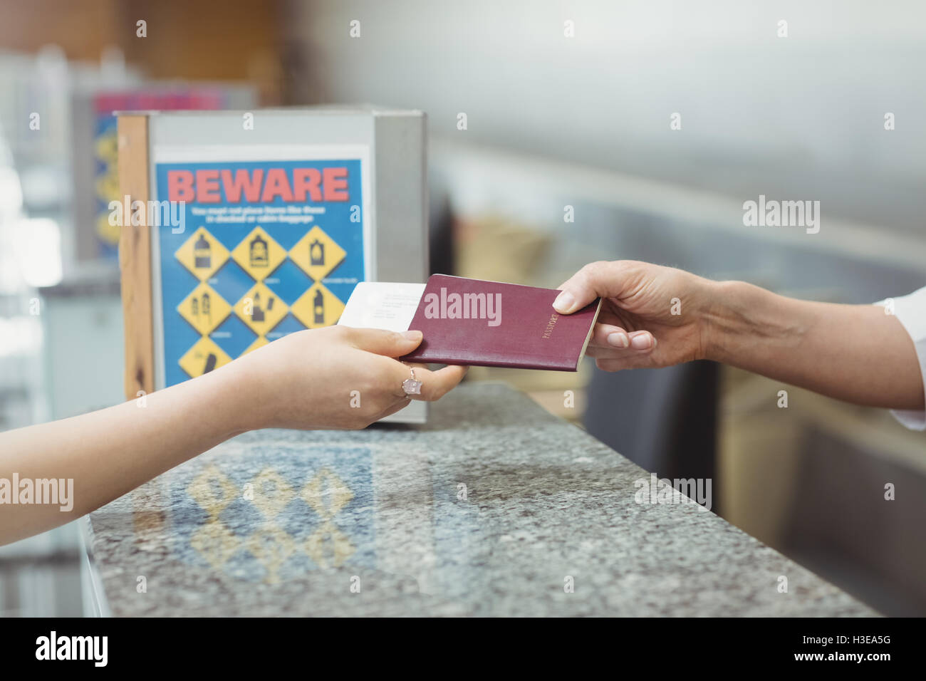 Handling passport hi-res stock photography and images - Alamy