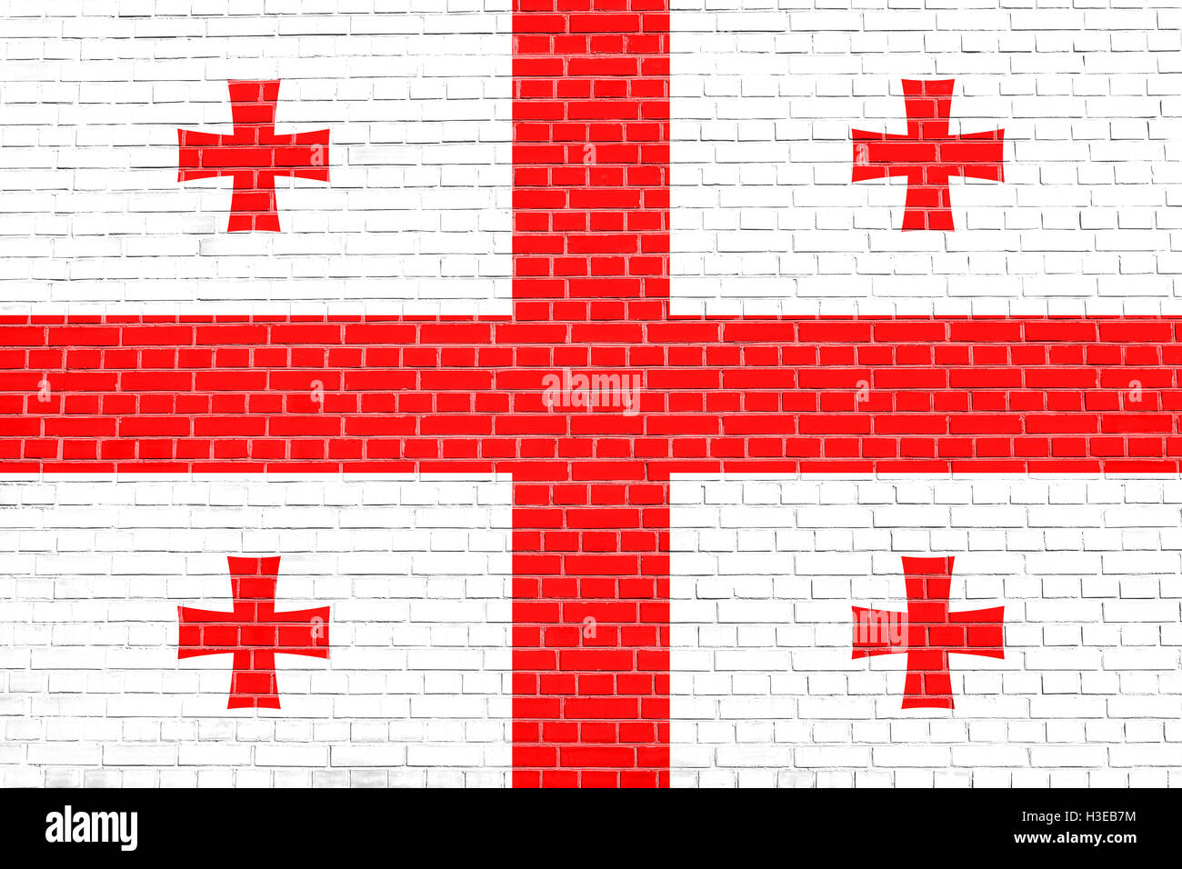 Georgian National Official Flag Patriotic Symbol Banner Element