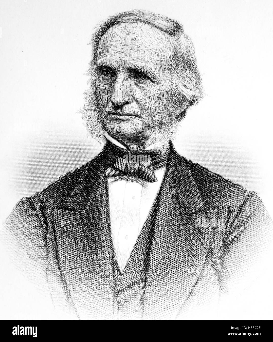 ALEXIS CASWELL (1799-1877) American mathematician and meterologist Stock Photo