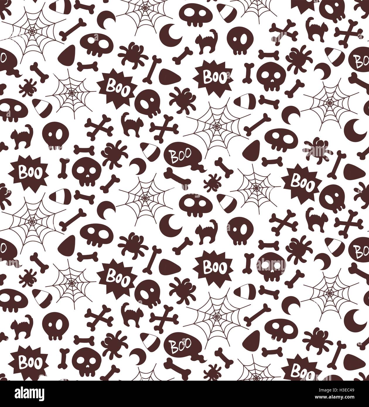 Vector Halloween seamless pattern Stock Vector Image & Art - Alamy