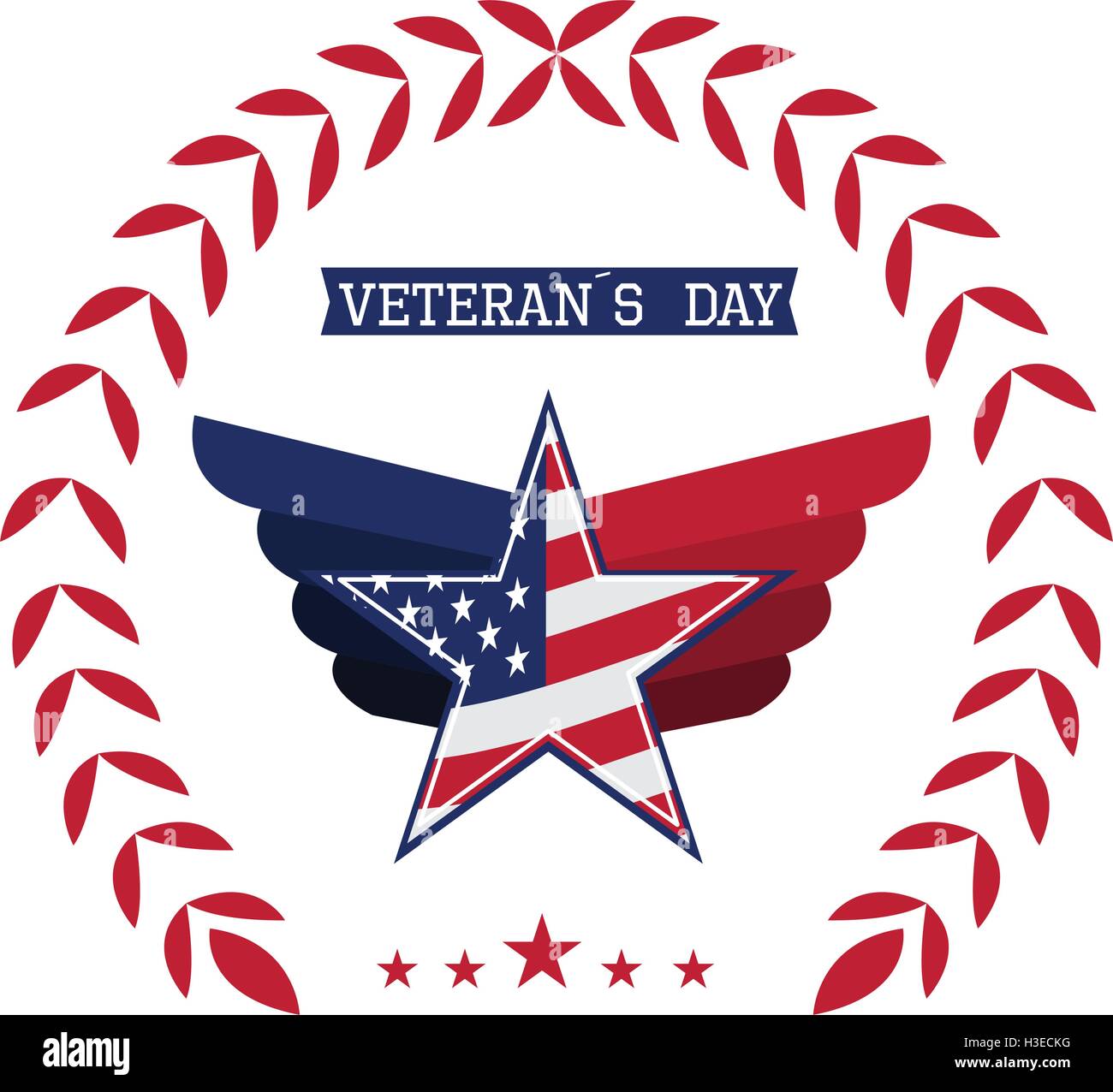 Isolated american badge on a white background, Vector illustration