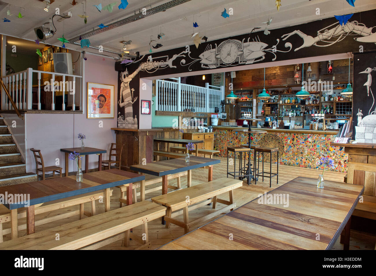 The Gallimaufrey, an Irish themed bar/restaurant in Gloucester Road, Bristol, UK Stock Photo Alamy