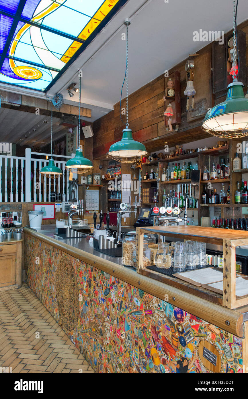 The Gallimaufrey, an Irish themed bar/restaurant in Gloucester Road, Bristol, UK Stock Photo Alamy