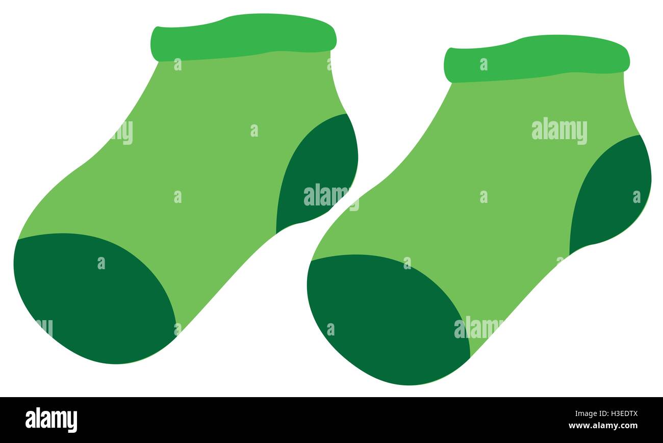 Isolated pair of baby socks, Vector illustration Stock Vector Image ...