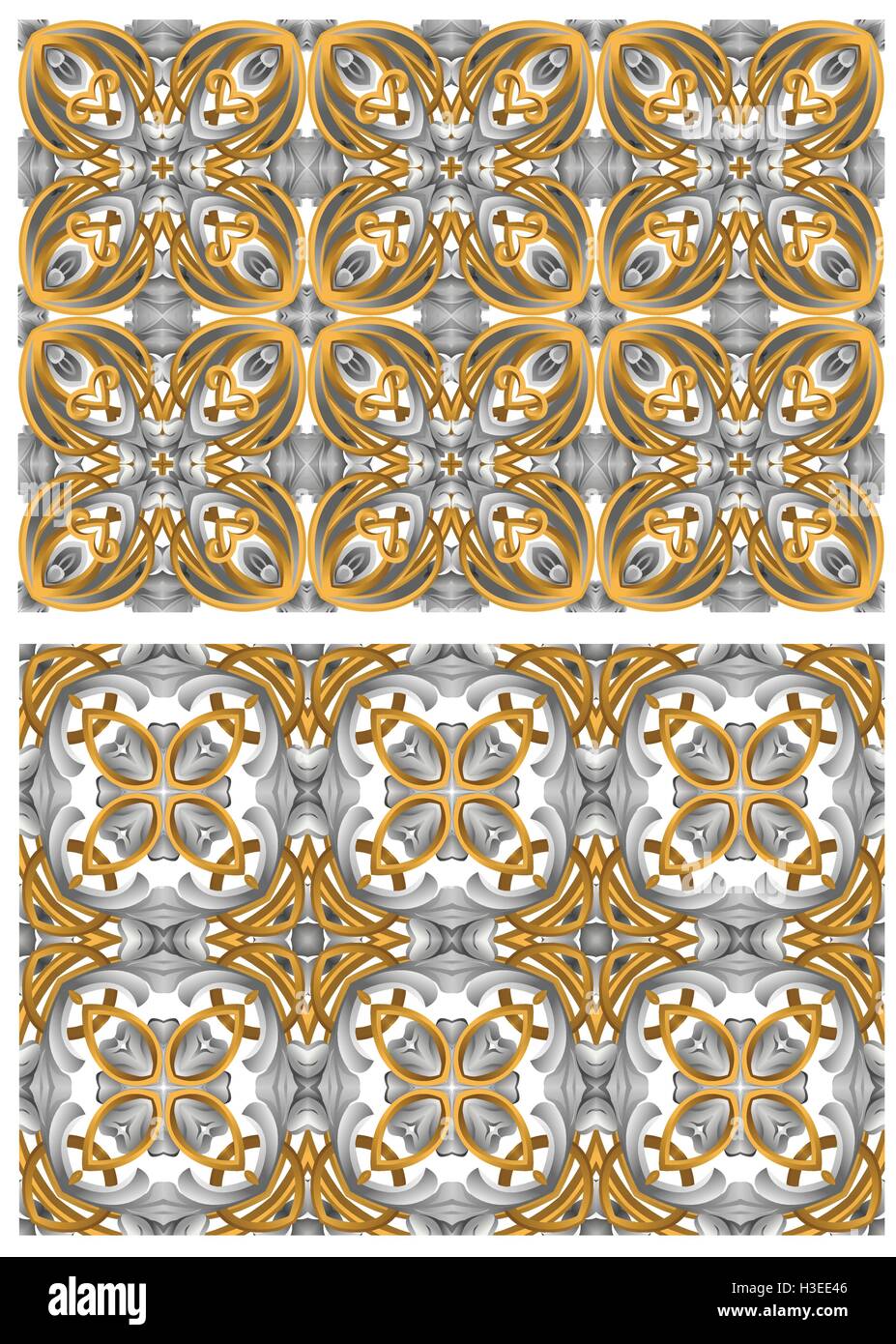 Vector decorative golden seamless Stock Vector Image & Art - Alamy