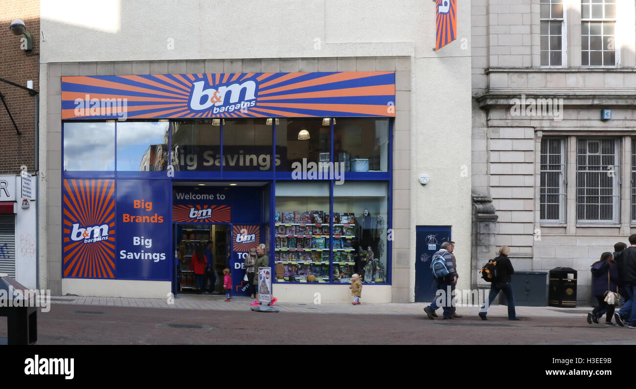 The b&m home store shop in Rosemary Street, Belfast, Northern Ireland Stock Photo