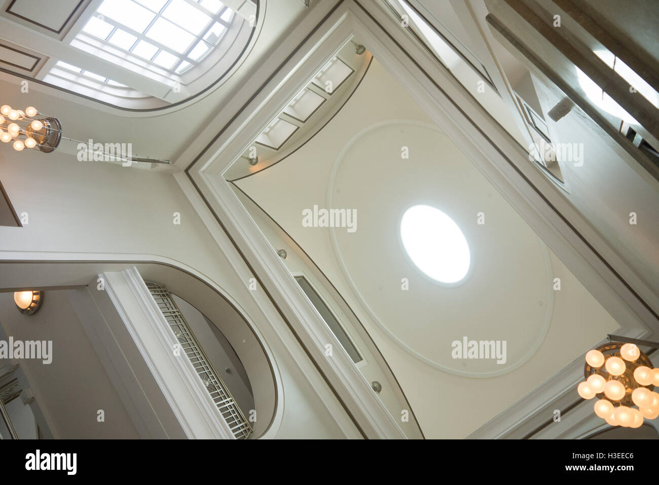 Ceiling of the Schermerhorn Symphony Center in Nashville TN Stock Photo