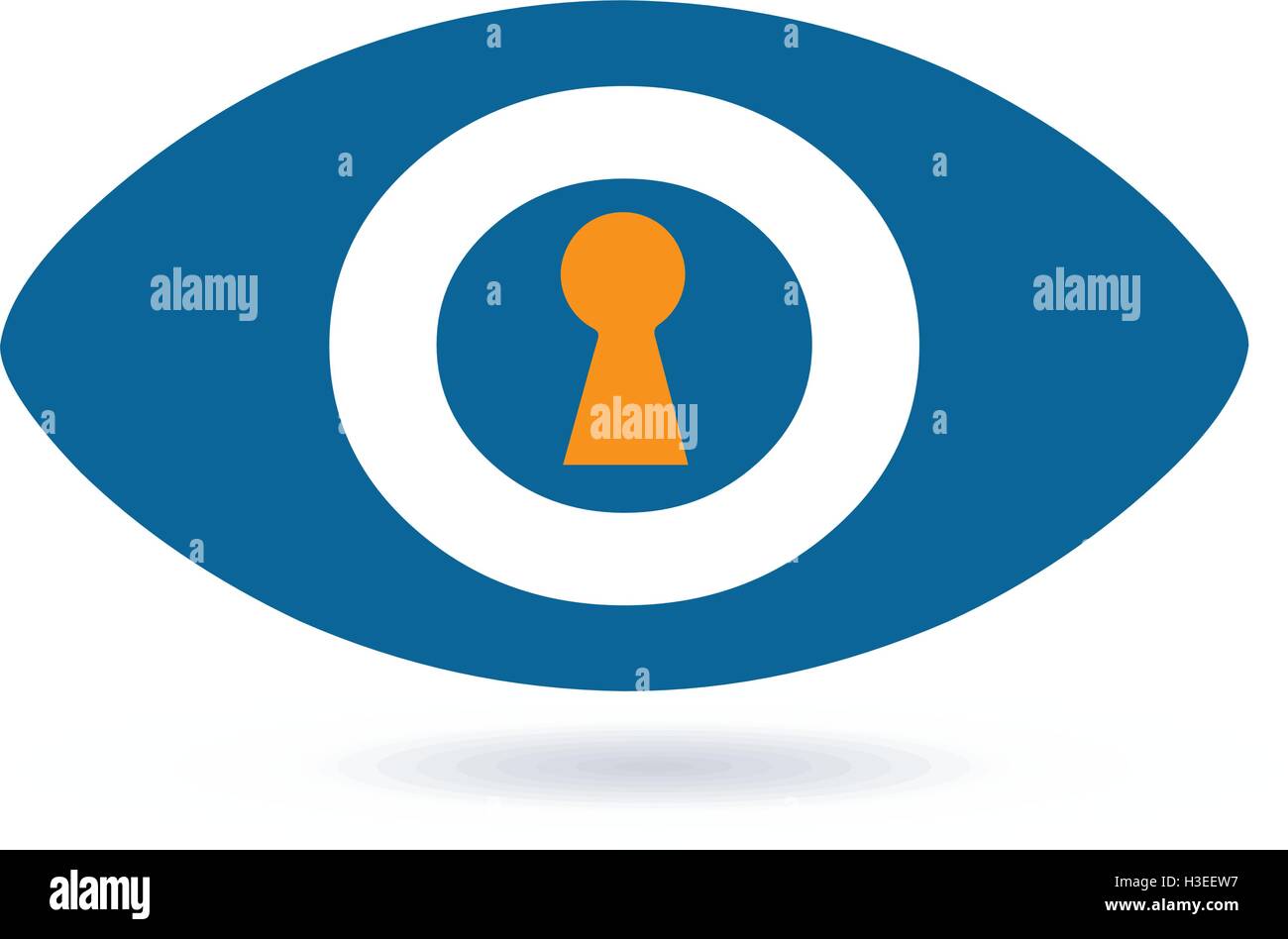 Security Archive Concept With Eye Stock Vector