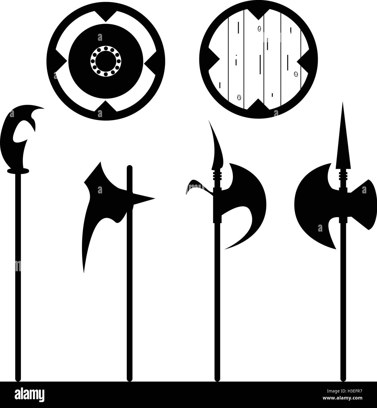 Mace medieval weapon Stock Vector Images - Alamy