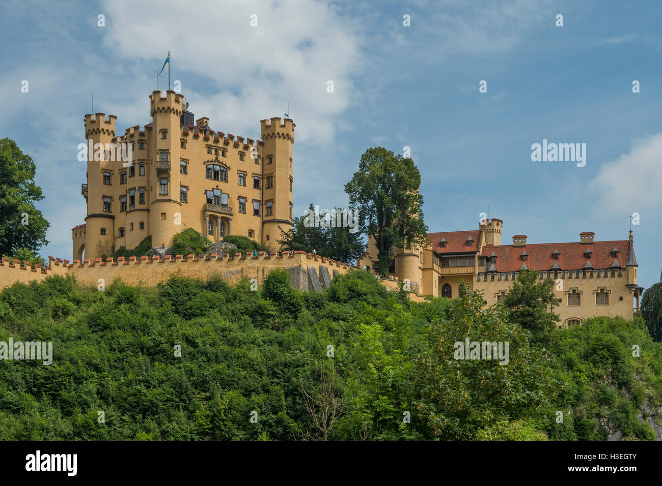 Schloss Hohenschwangau, Hohenschwangau, Bavaria, Germany Stock Photo