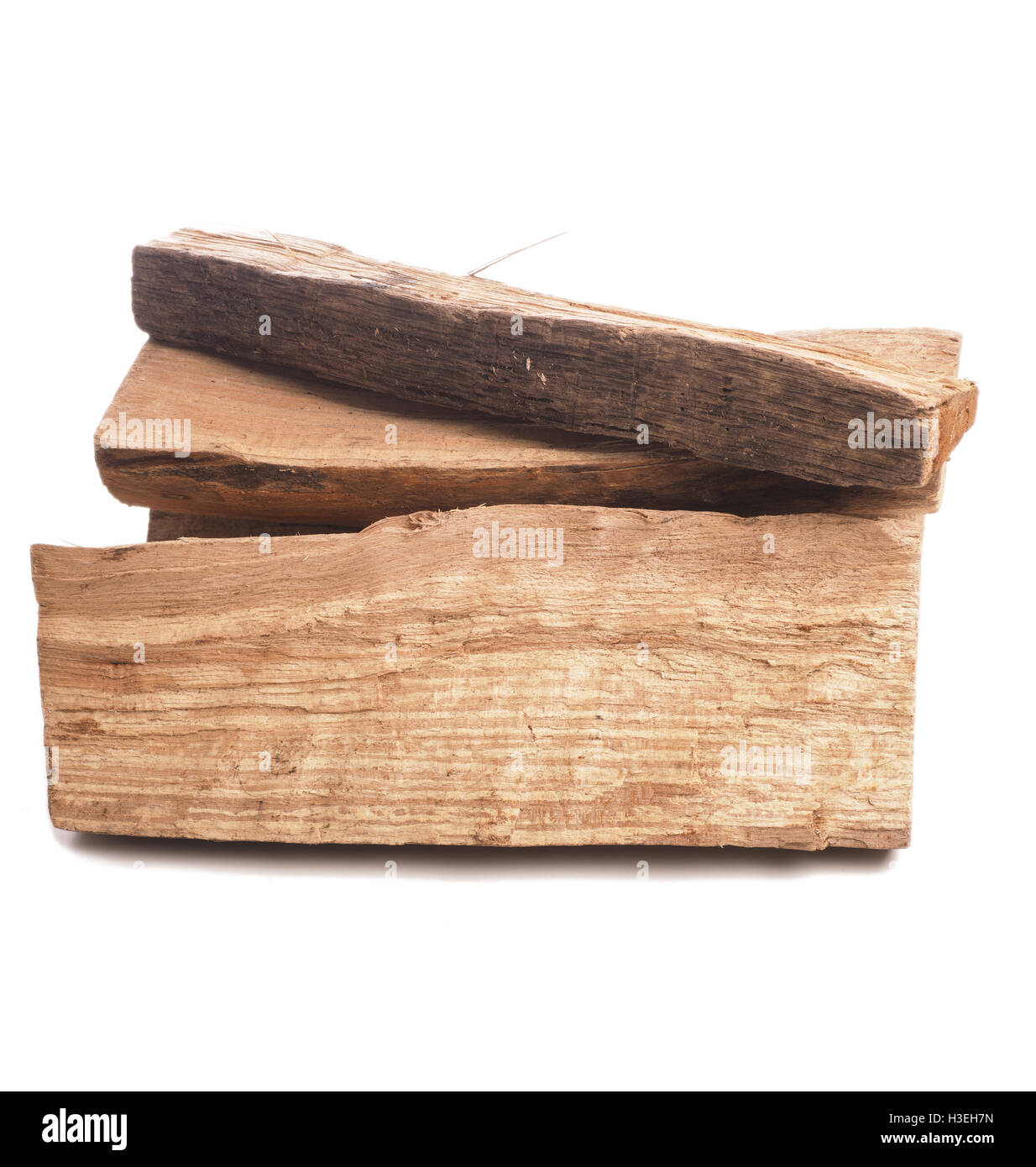 Beech fire wood on a white background Stock Photo - Alamy