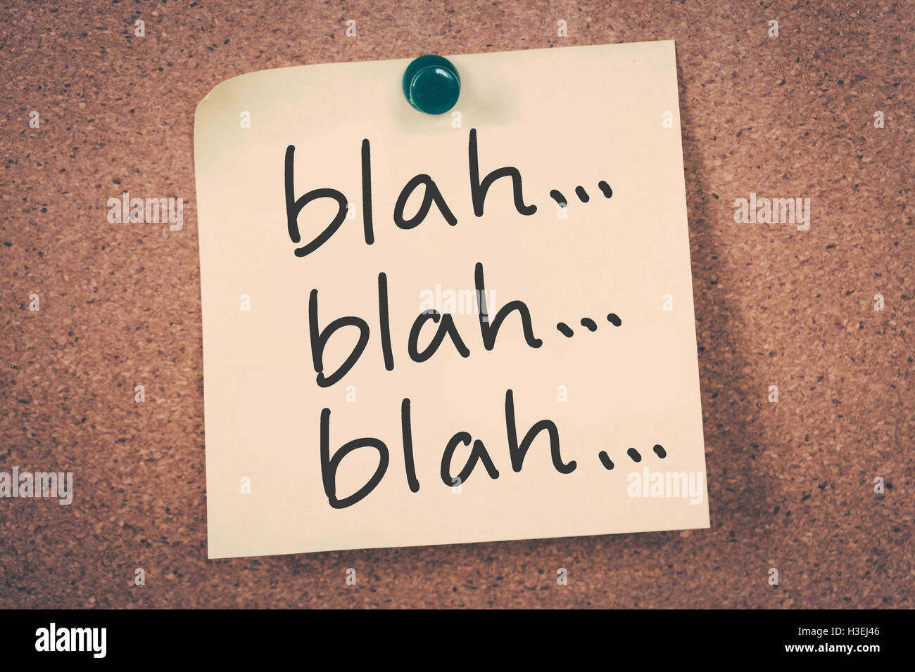 blah, blah, blah Stock Photo