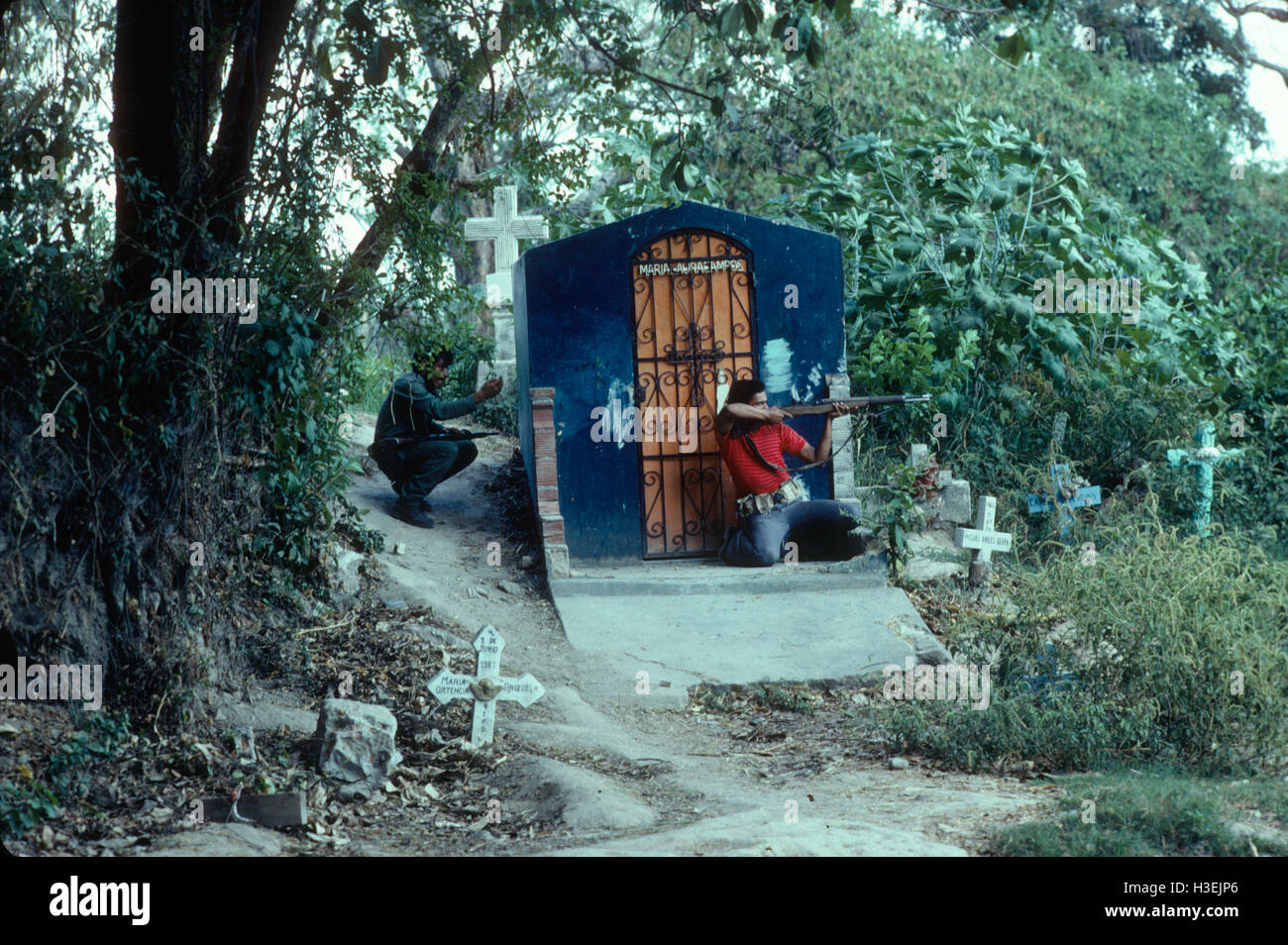 CUSCATANCINGO, SAN SALVADOR, EL SALVADOR, MARCH 1982 Salvadoran army