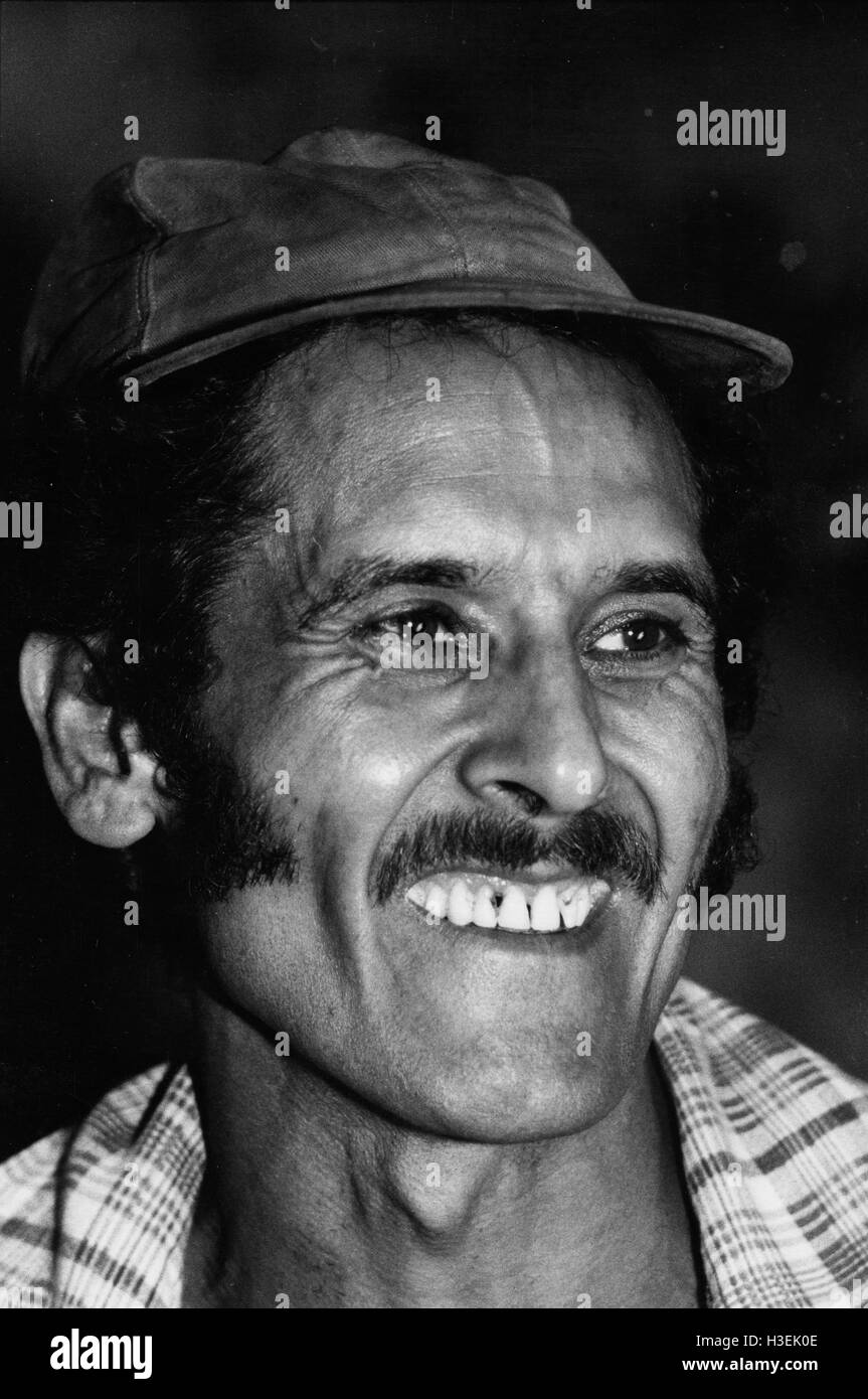 CHALATENANGO,  EL SALVADOR, FEB 1984: - Within the FPL Guerrilla's Zones of Control   A member of the PPL (Local Popular Powers) elected to work with the adminstration of the guerrilla-held area.   Photo by Mike Goldwater Stock Photo