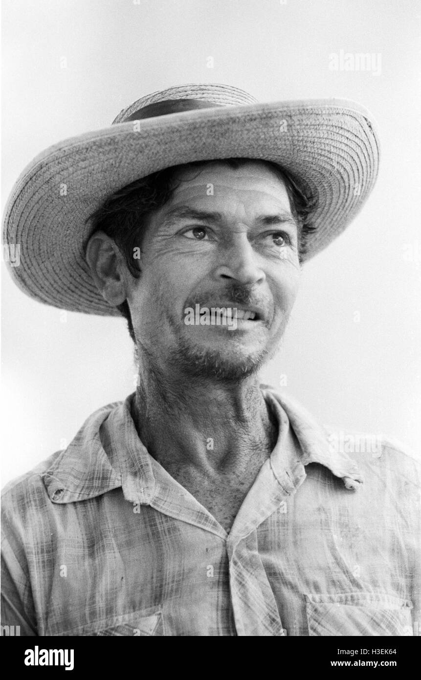 CHALATENANGO,  EL SALVADOR, FEB 1984: - Within the FPL Guerrilla's Zones of Control - A member of the PPL (Local Popular Powers) elected to work with the adminstration of the guerrilla-held area.   Photo by Mike Goldwater Stock Photo
