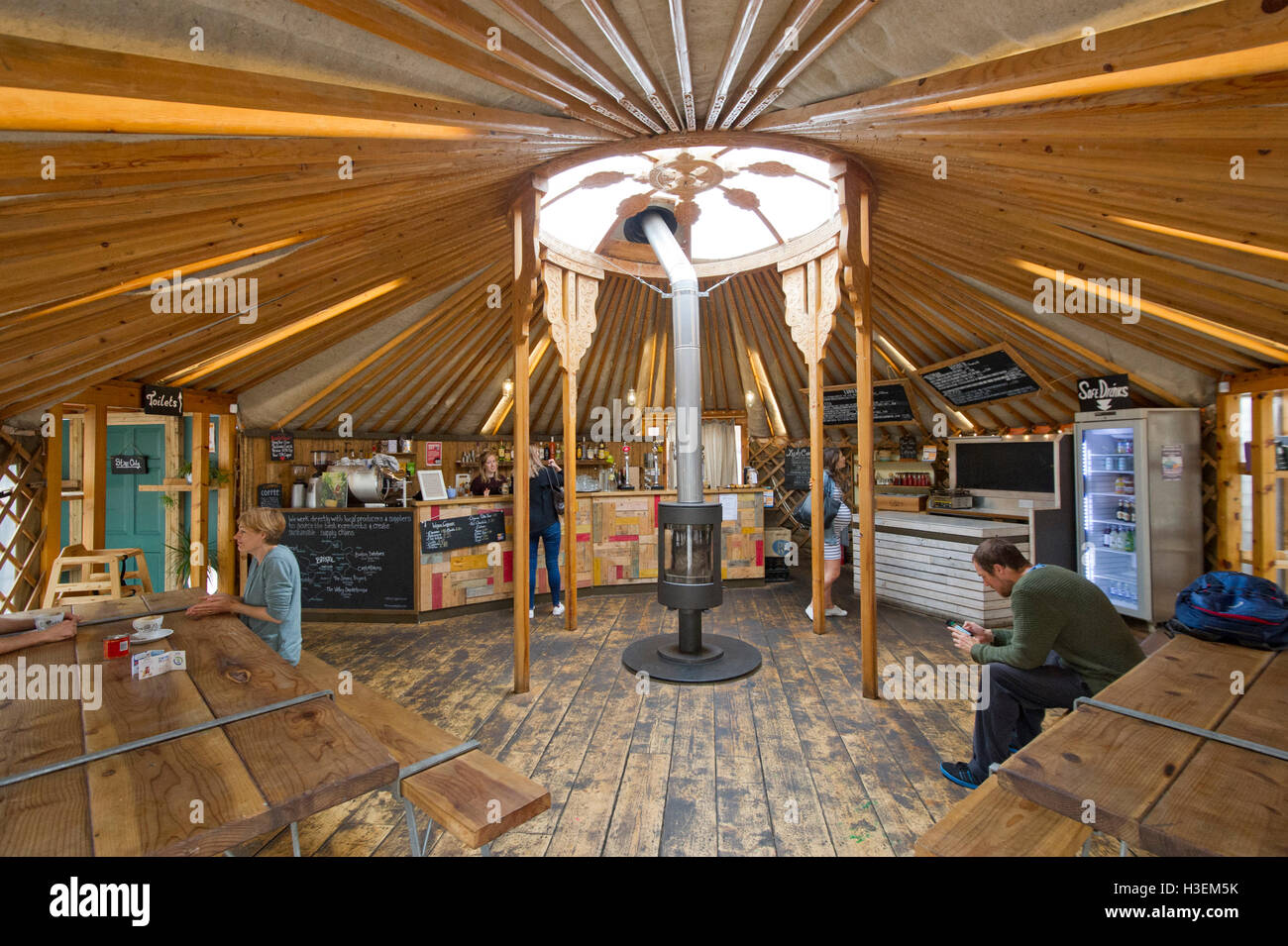 Yurt cafe hires stock photography and images Alamy