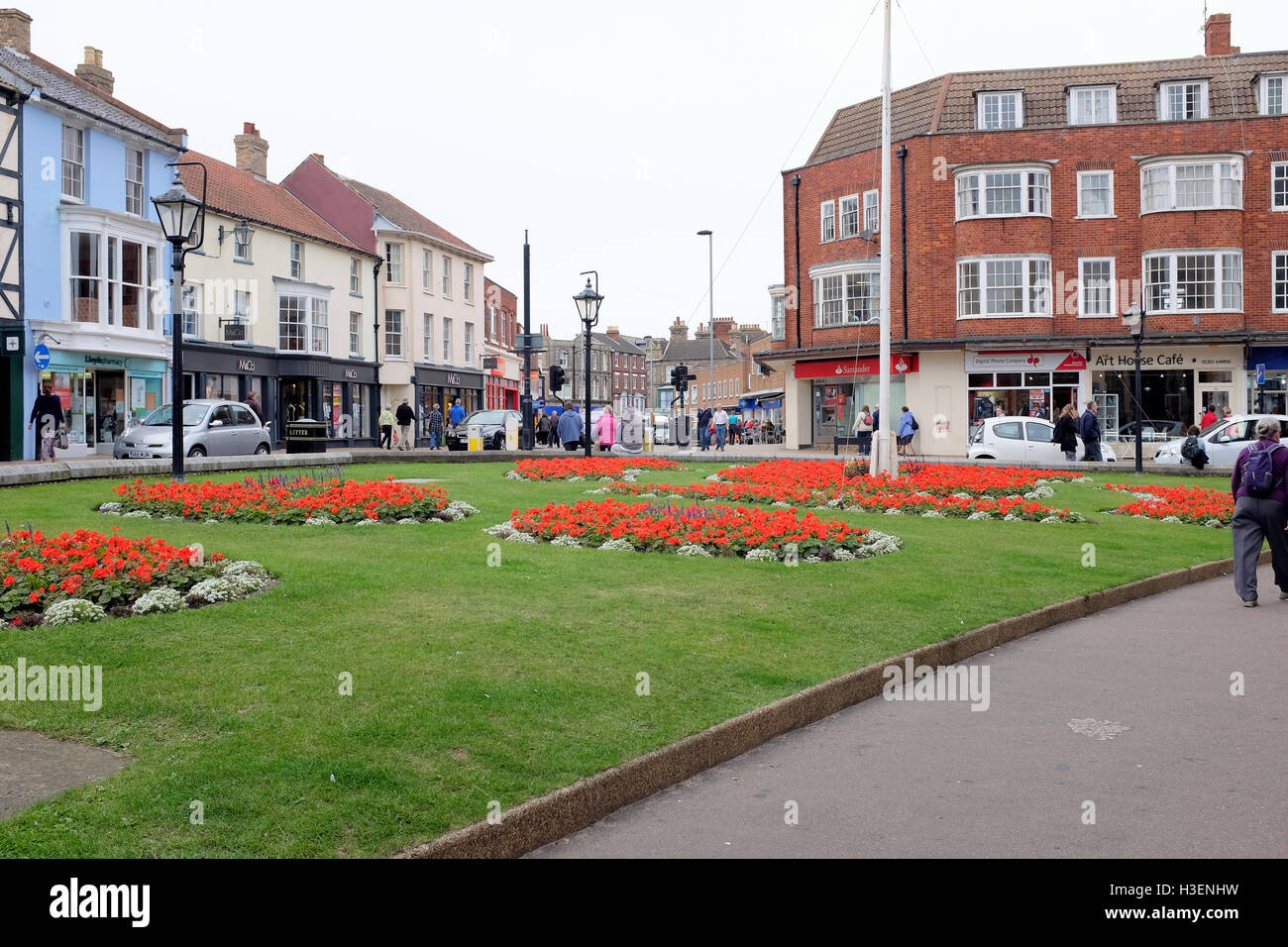Cromer, Norfolk, UK. September 26, 2016. The main shopping street