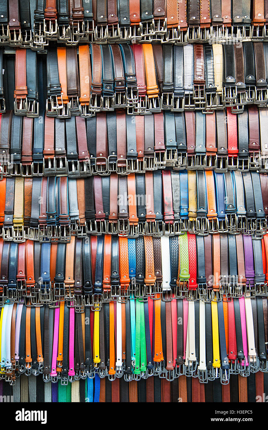 Florence leather belts hi-res stock photography and images - Alamy