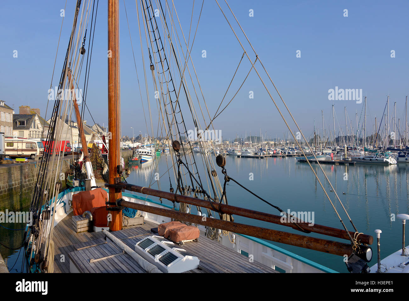 Port of Saint-Vaast-la-Hougue in France Stock Photo - Alamy