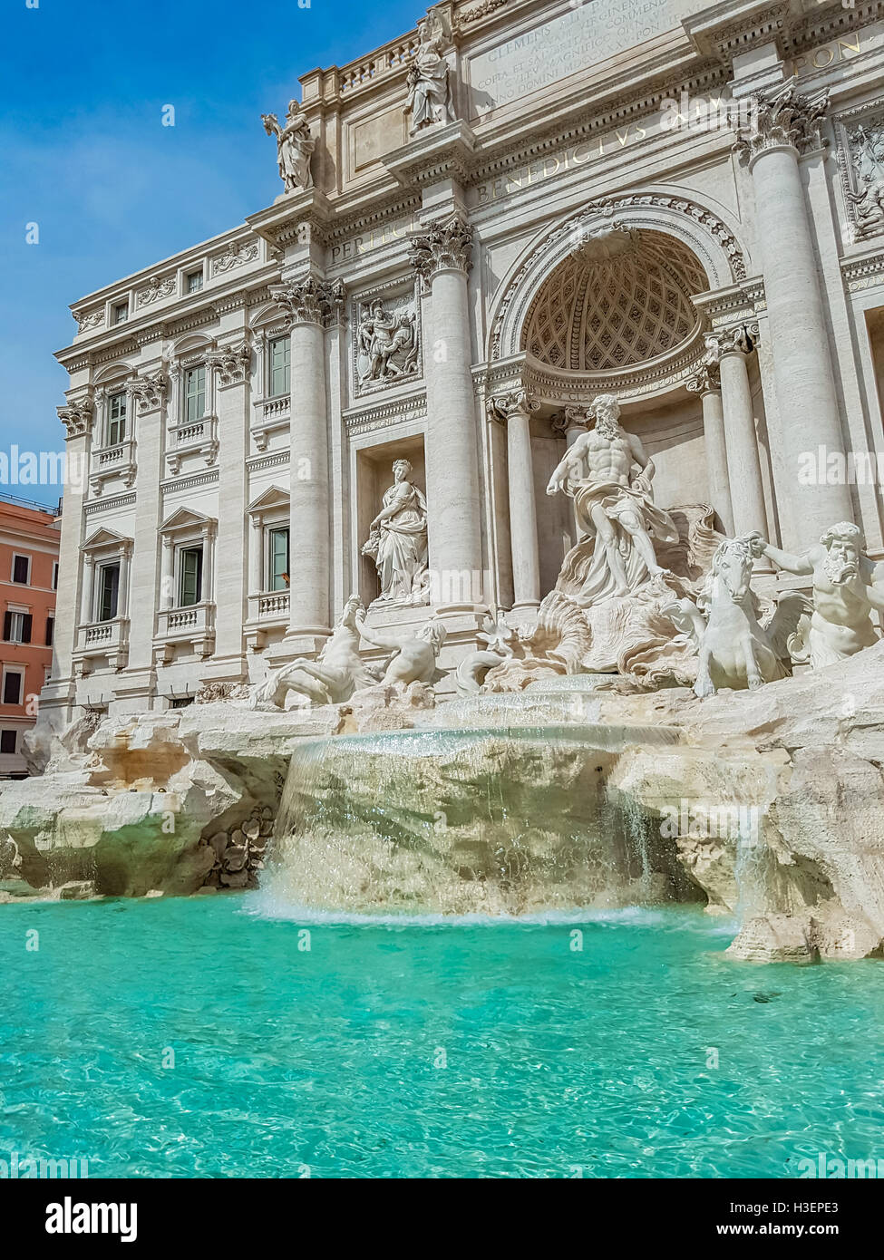 Trevi Fountain in Rome, Italy. Trevi Fountain is a fountain in the