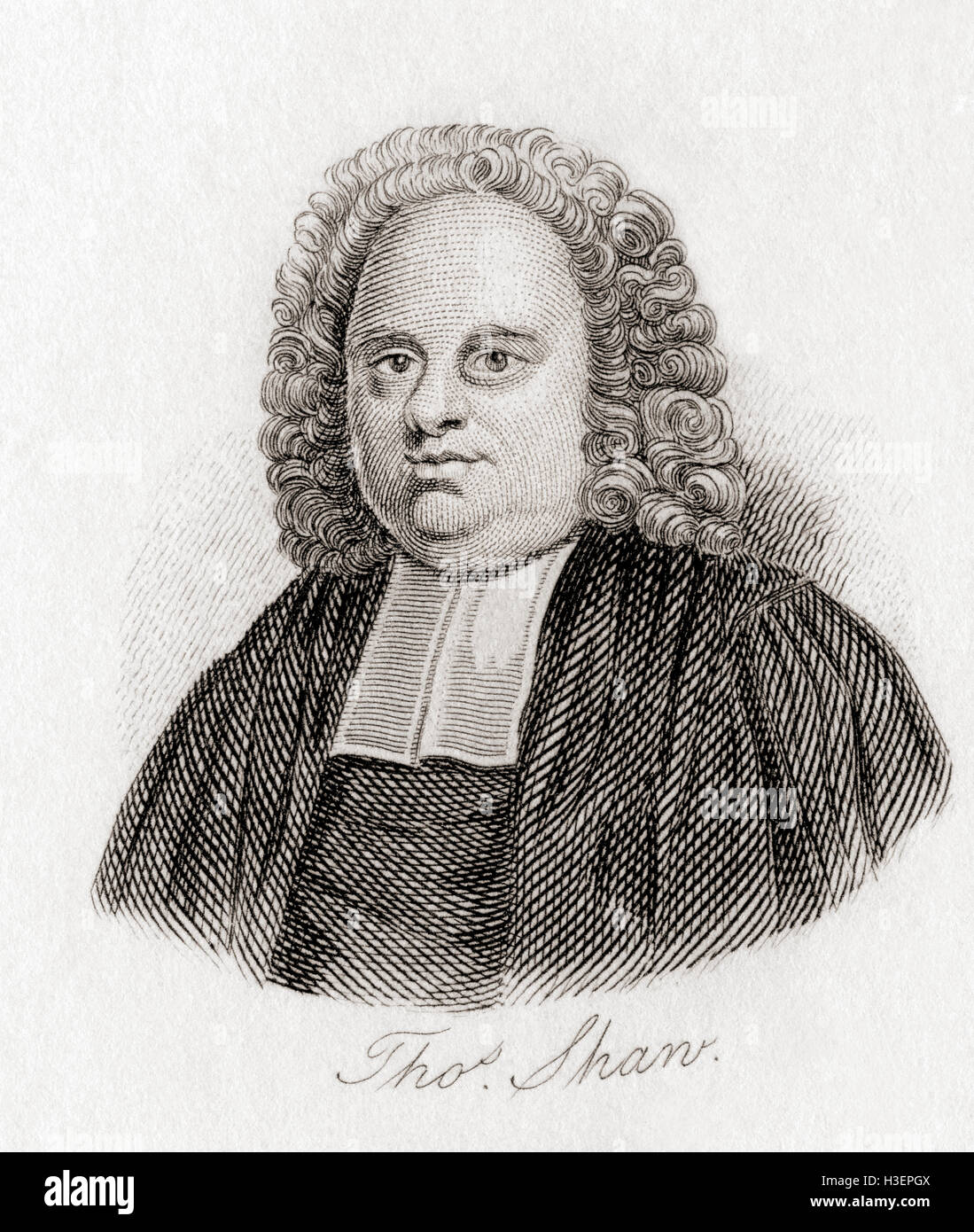 Thomas Shaw, 1694 –1751.   English cleric and traveller. Stock Photo