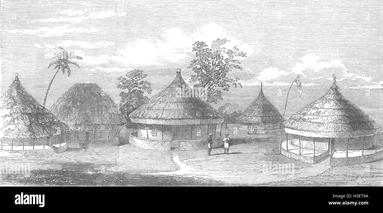 SAUDI ARABIA Centre of the town of Medina 1853. Illustrated London News ...