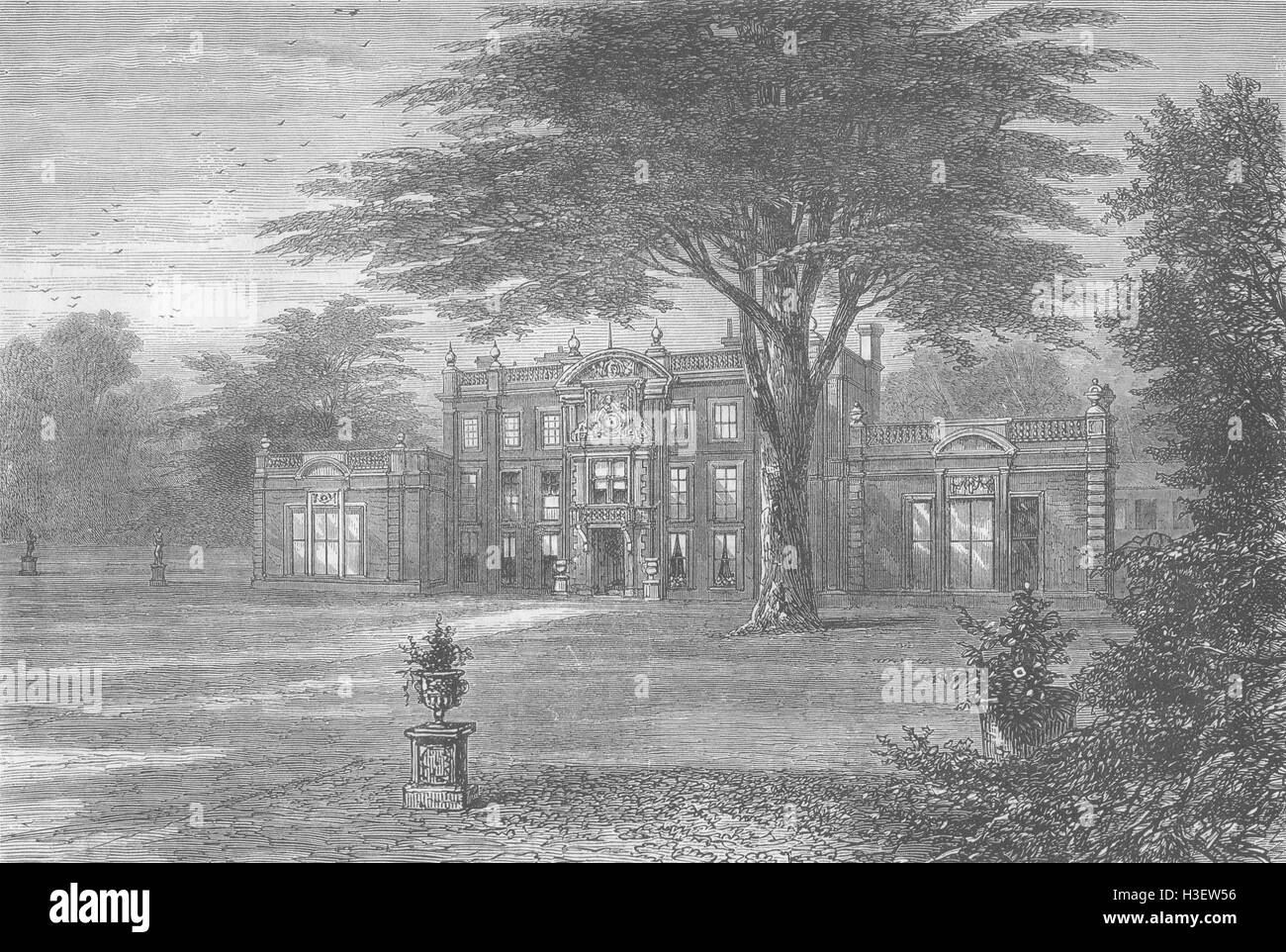 LONDON Camden Place, Chiselhurst, Empress Eugenie 1870. The Graphic Stock Photo