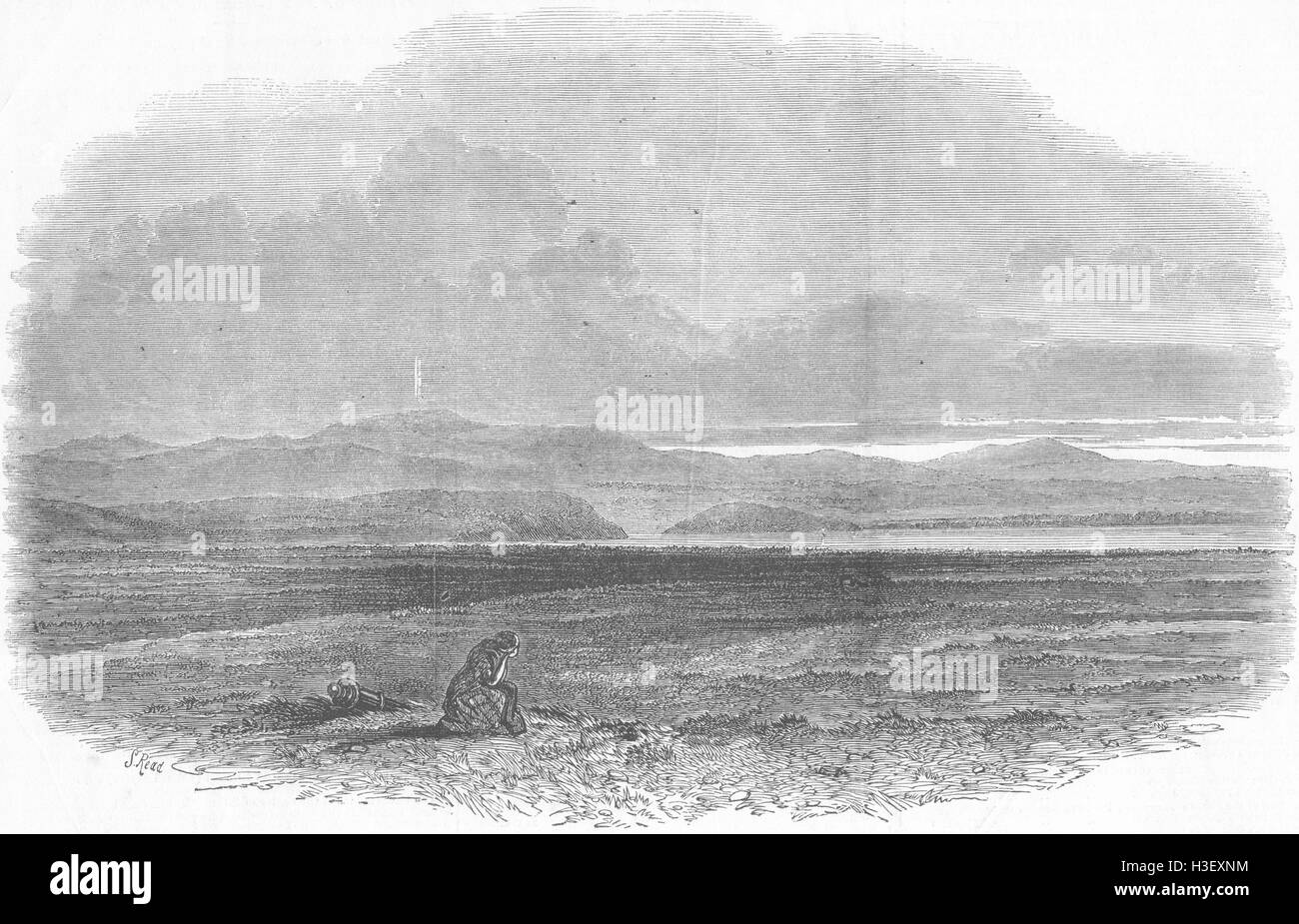 Culloden Moor 1898 old antique vintage print picture Great Glen of SCOTLAND